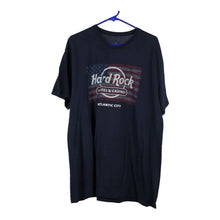  Vintage navy Atlantic City Hard Rock Cafe T-Shirt - mens x-large