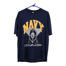  Vintage navy Navy Dad Soffe T-Shirt - mens large