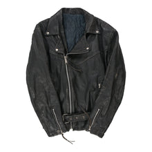  Vintage black Unbranded Leather Jacket - womens medium