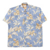 Vintage blue Pierre Cardin Hawaiian Shirt - mens large