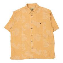  Vintage yellow Joe Marlin Hawaiian Shirt - mens large