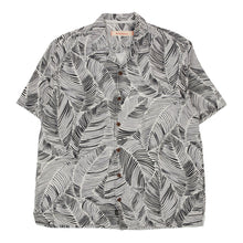  Vintage grey Tommy Bahama Hawaiian Shirt - mens large