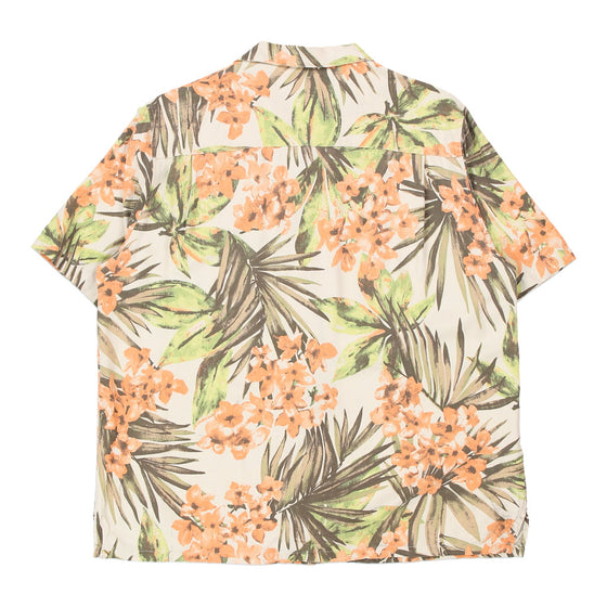 Vintage beige Island Republic Hawaiian Shirt - mens large