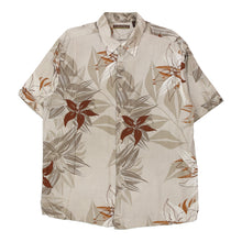  Vintage beige Cubavera Hawaiian Shirt - mens large