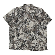  Vintage grey Duke Hawaiian Shirt - mens x-large