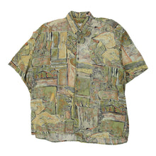  Vintage green Garutti Hawaiian Shirt - mens medium