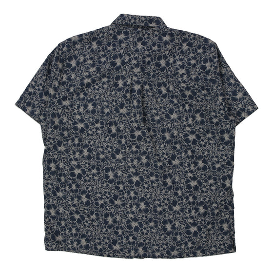 Vintage navy George Hawaiian Shirt - mens x-large