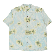  Vintage blue Geoffrey Beene Hawaiian Shirt - mens xx-large