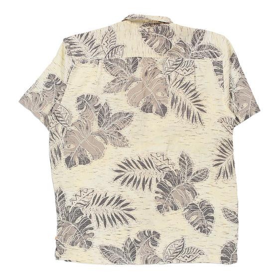 Vintage beige Quiksilver Hawaiian Shirt - mens large