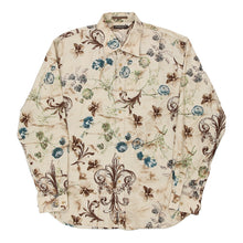  Vintage beige Island Soft Patterned Shirt - mens xx-large