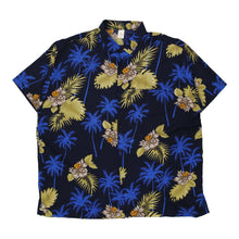  Vintage navy Carib Cool Hawaiian Shirt - mens xx-large