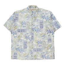  Vintage blue Campia Hawaiian Shirt - mens large