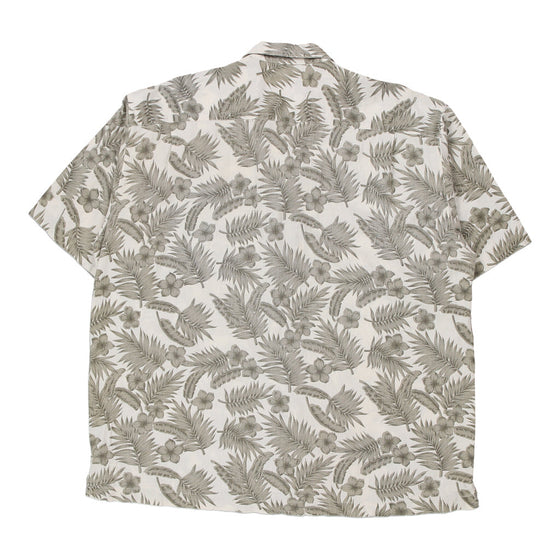 Vintage grey Van Heusen Hawaiian Shirt - mens large