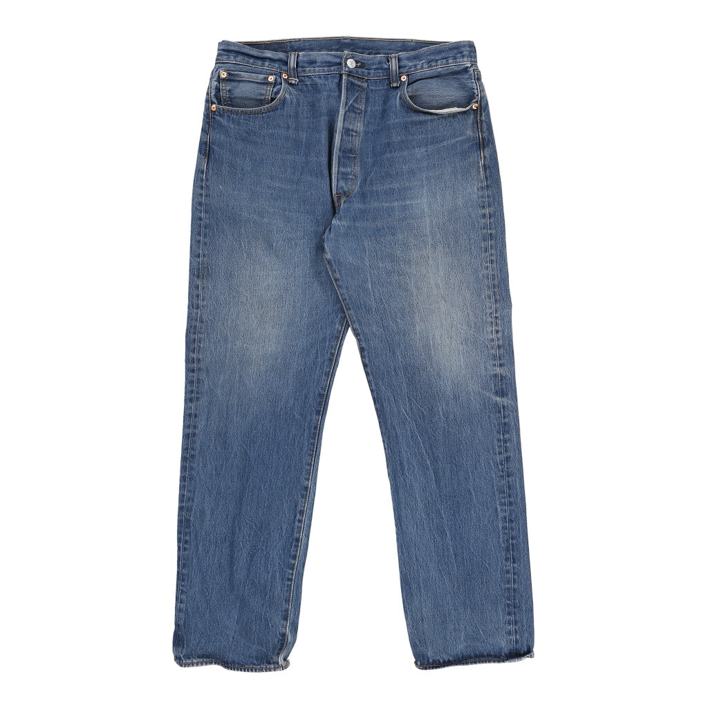 501 Levis Jeans - 35W 31L Blue Cotton – Thrifted.com