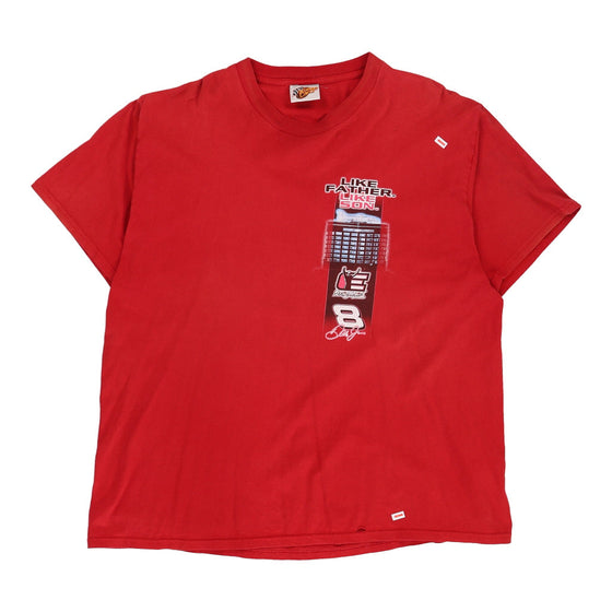 Dale Earnhardt & Dale Jr. Winners Circle Nascar T-Shirt - 2XL Red Cotton t-shirt Winners Circle   