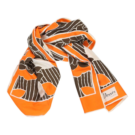 Jean Desses Scarf - No Size Orange Polyester scarf Jean Desses   