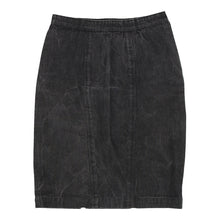  Unbranded Midi Denim Skirt - 24W UK 4 Black Cotton denim skirt Unbranded   
