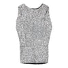 Unbranded V-neck Sequin Dress - Small Silver Polyester Blend sequin dress Unbranded   