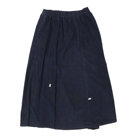 Vintage navy Lands End Cord Skirt - womens 30" waist