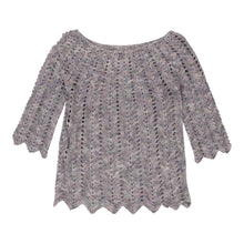  Vintage grey Unbranded Crochet Top - womens medium