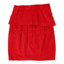  Vintage red Sisley Skirt - womens 30" waist