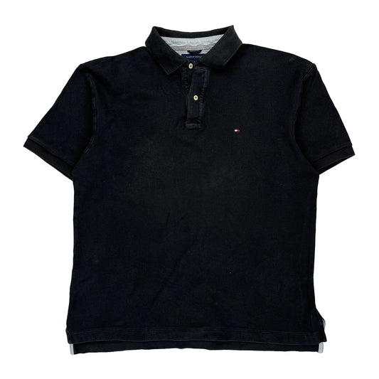 Tommy Hilfiger Polo Shirt - XL Black Cotton