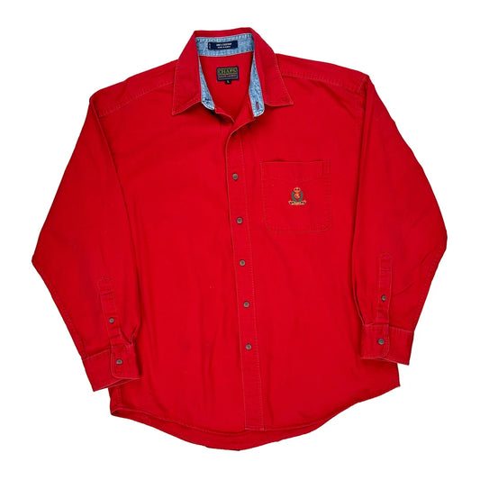 Chaps Ralph Lauren Shirt - Large Red Cotton