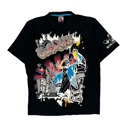 5Ive Jungle Graphic T-Shirt - 2XL Black Cotton