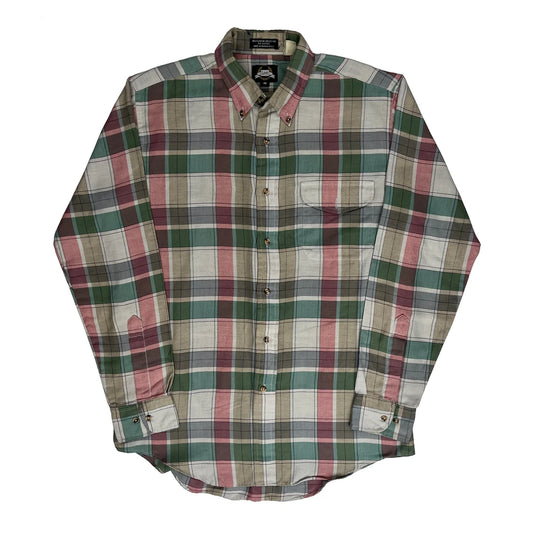 Lee Checked Flannel Shirt - Medium Multicoloured Polyester Blend
