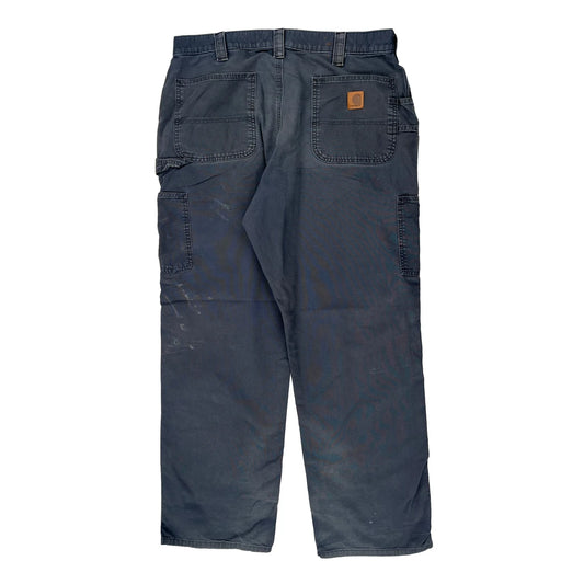 Carhartt Carpenter Trousers - 36W 31L Navy Cotton