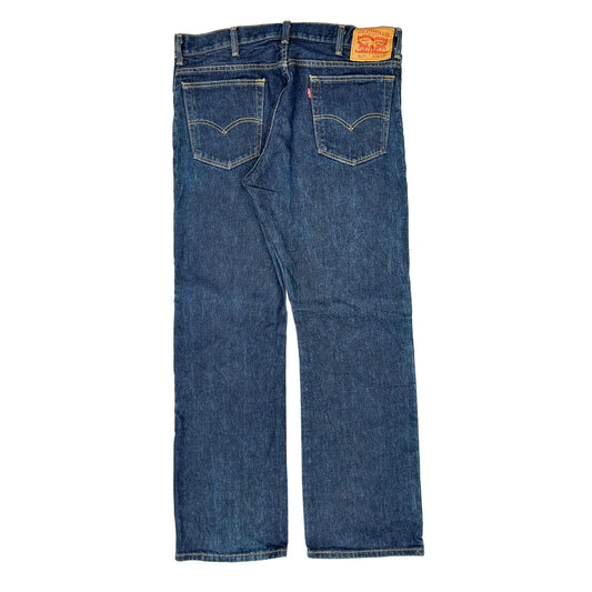 517 Levis Boot Cut Jeans - 36W 32L Blue Cotton