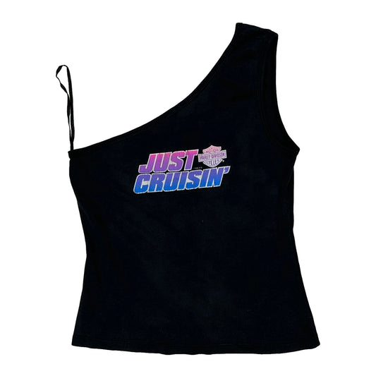 Carolina Coast Harley Davidson Top - Large Black Cotton