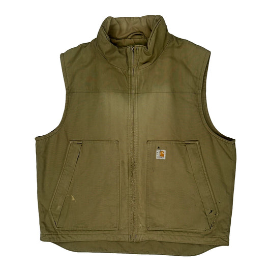 Carhartt Gilet - XL Khaki Cotton
