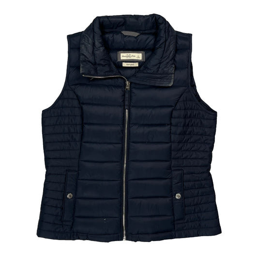 Abercrombie & Fitch Gilet - Large Navy Down
