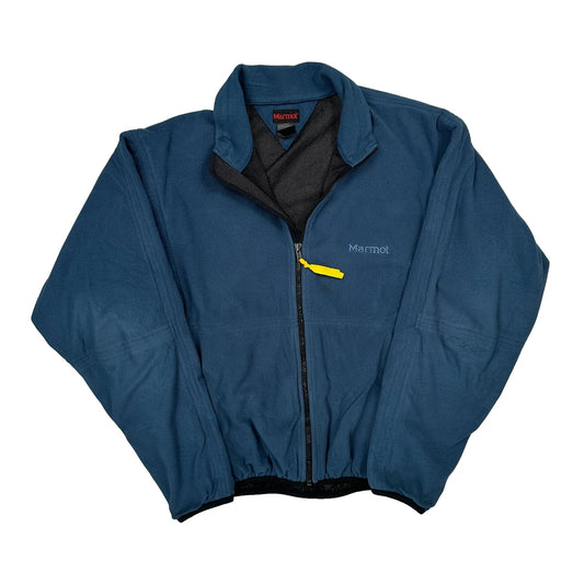 Marmot Fleece Jacket - Large Blue Polyester