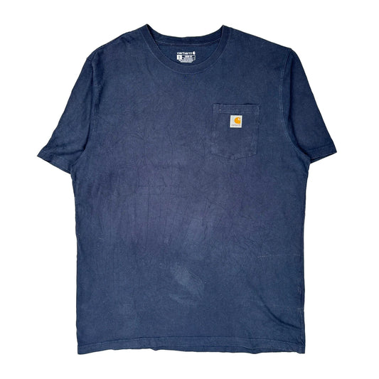 Carhartt Tall T-Shirt - XL Navy Cotton