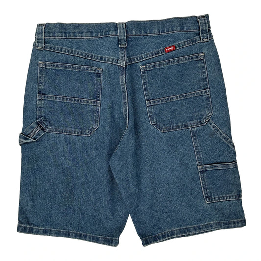 Wrangler Denim Shorts - 33W 9L Blue Cotton