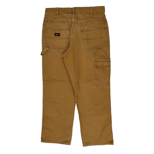 Carhartt Double Knee Carpenter Trousers - 34W 29L Brown Cotton