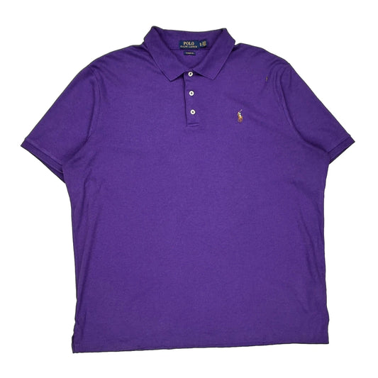 Polo By Ralph Lauren Polo Shirt - XL Purple Cotton