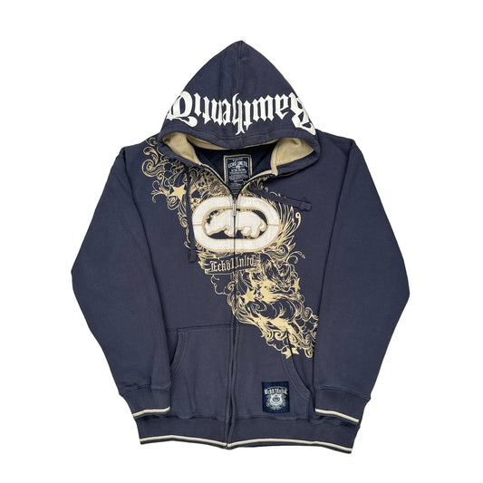 Ecko Unltd Graphic Hoodie - XL Navy Cotton