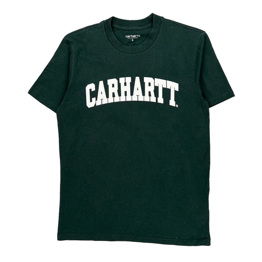 Carhartt Spellout T-Shirt - Small Green Cotton