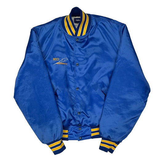 Made In USA Mio Au Sable School Holloway College Varsity Jacket - Large Blue Polyester