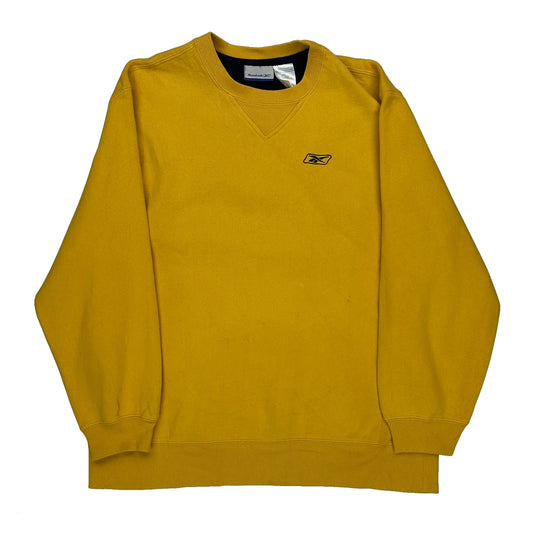 Reebok Sweatshirt - XL Yellow Cotton