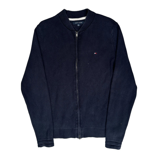 Tommy Hilfiger Zip Up - XL Navy Knitted