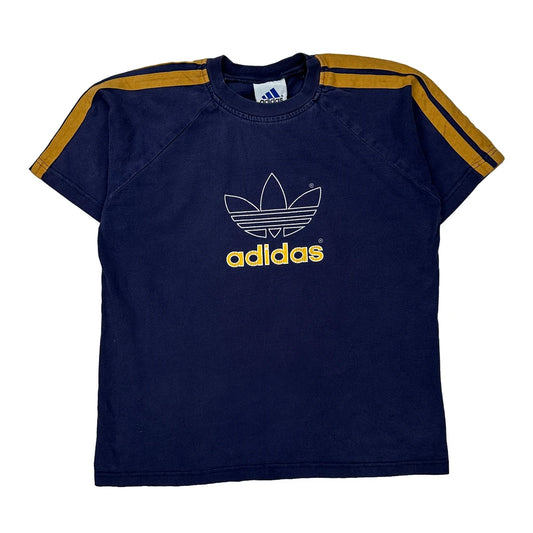 Adidas Graphic T-Shirt - XL Yellow Cotton