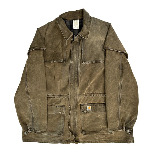 Carhartt Cw042 Jacket - 2XL Brown Cotton