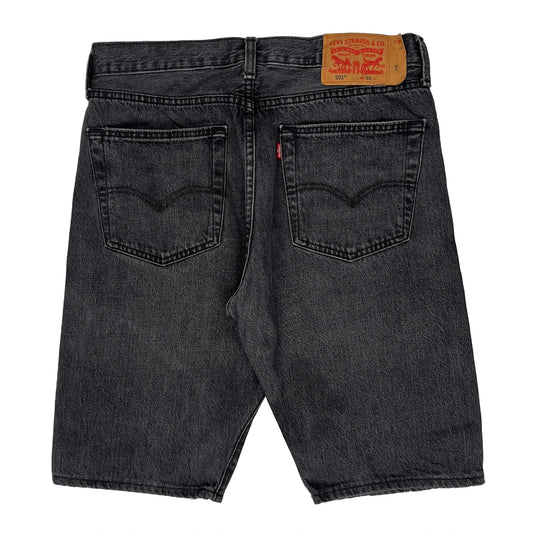 Levis Denim Shorts - 31W 10L Grey Cotton