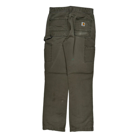 Carhartt Carpenter Trousers - 29W 32L Green Cotton