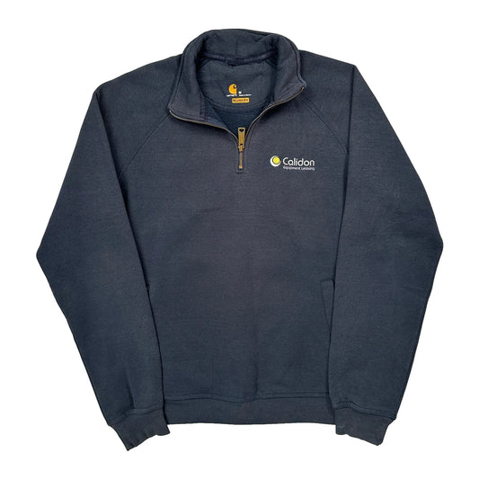 Carhartt 1/4 Zip - Medium Navy Cotton