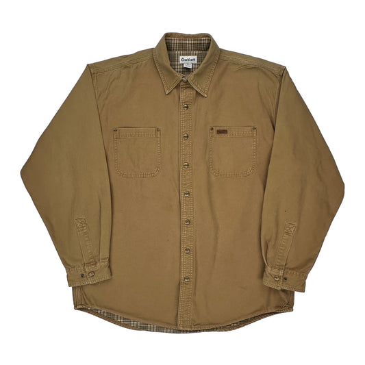Tall Carhartt Checked Overshirt - XL Brown Cotton